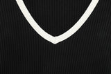 Spring Knitwear Round Neck Solid Color Loose Pullover for Women