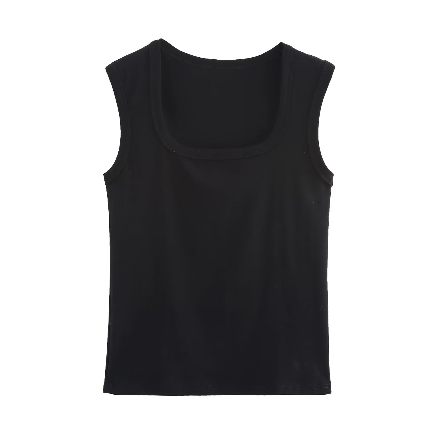 Women Knitted Exercise Sleeveless U Collar Pullover Vest