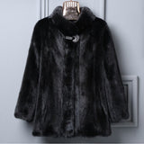 Jacke aus Vollnerz mit Stehkragen