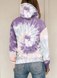 BohoChic Tie-Dye Hoodie – Women’s Oversized Loose Fit Long Sleeve Pullover