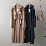 Trench-coat long rétro britannique