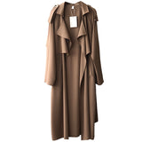 Trench-coat long rétro britannique