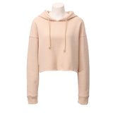 Sweat à capuche doublé polaire – Sweat-shirt de sport court à manches longues