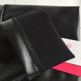 Belly-Contracting Leather Shorts for Women