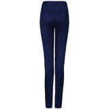 Popular Solid Color Skinny Leather Pants