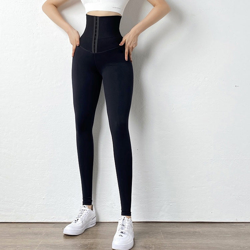 High Waist Belly Contracting Fitness Leggings