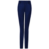 Popular Solid Color Skinny Leather Pants