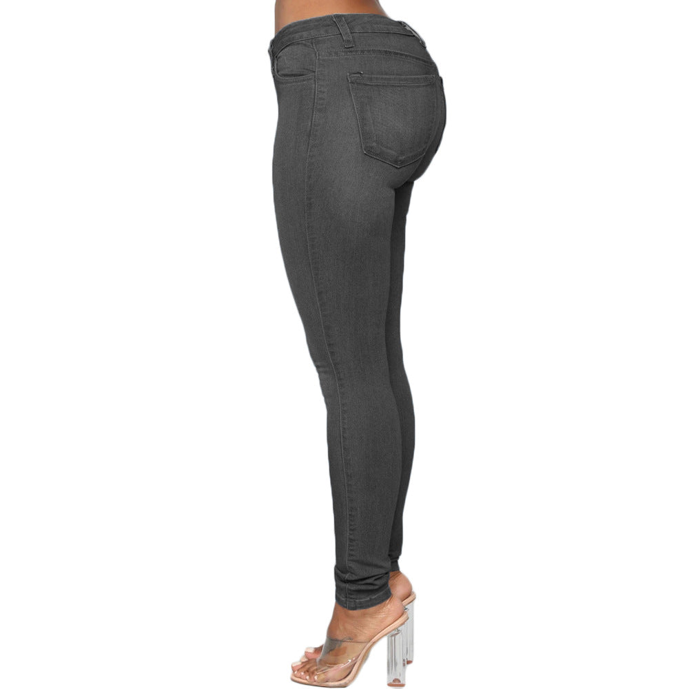 High Waist Skinny Jeans für Übergrößen