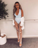 Mesh Rhinestone Waist Slimming Pants