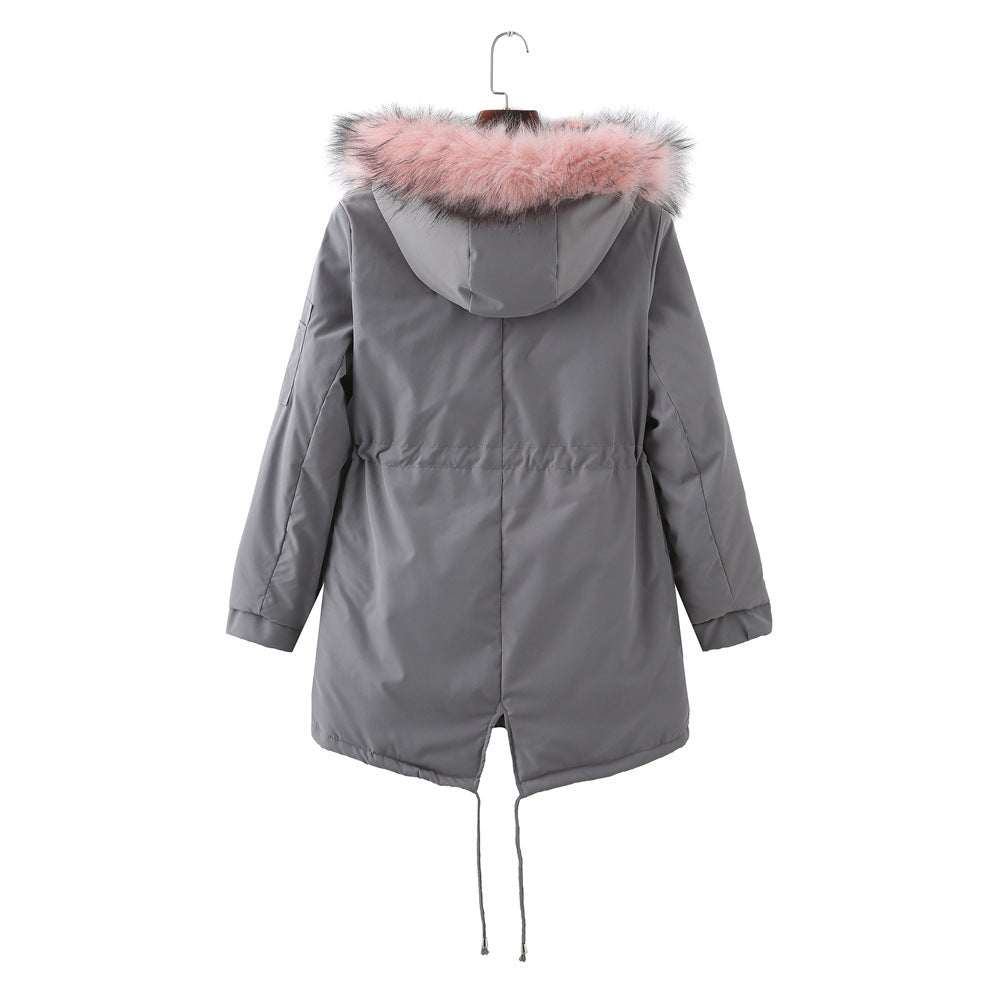 Plus Size Fleece-Lined Winter Coat