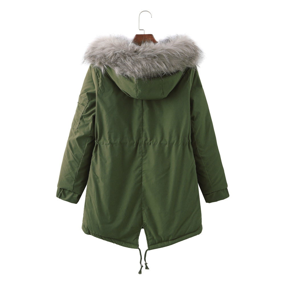 Plus Size Fleece-Lined Winter Coat