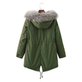 Plus Size Fleece-Lined Winter Coat