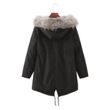 Plus Size Fleece-Lined Winter Coat