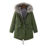 Plus Size Fleece-Lined Winter Coat