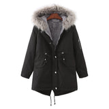 Plus Size Fleece-Lined Winter Coat