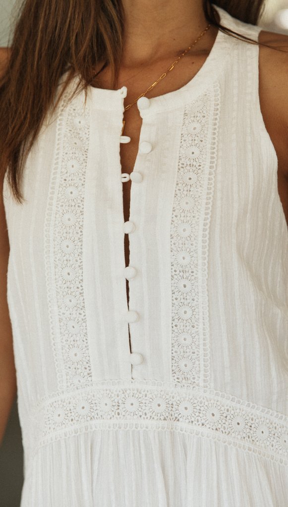 Lace Patchwork Holiday Short Dress