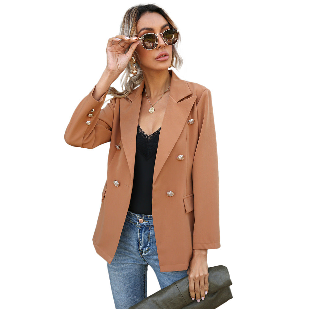 Langer Casual-Büroblazer für Damen