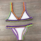Handgehäkeltes gestricktes Bikini-Set