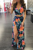 Classic Floral Hawaiian Two-Piece Set