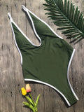 Rückenfreier Boho-Badeanzug