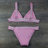 Handgehäkeltes gestricktes Bikini-Set