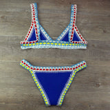 Handgehäkeltes gestricktes Bikini-Set