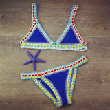 Handgehäkeltes gestricktes Bikini-Set