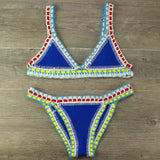Handgehäkeltes gestricktes Bikini-Set