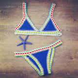 Handgehäkeltes gestricktes Bikini-Set