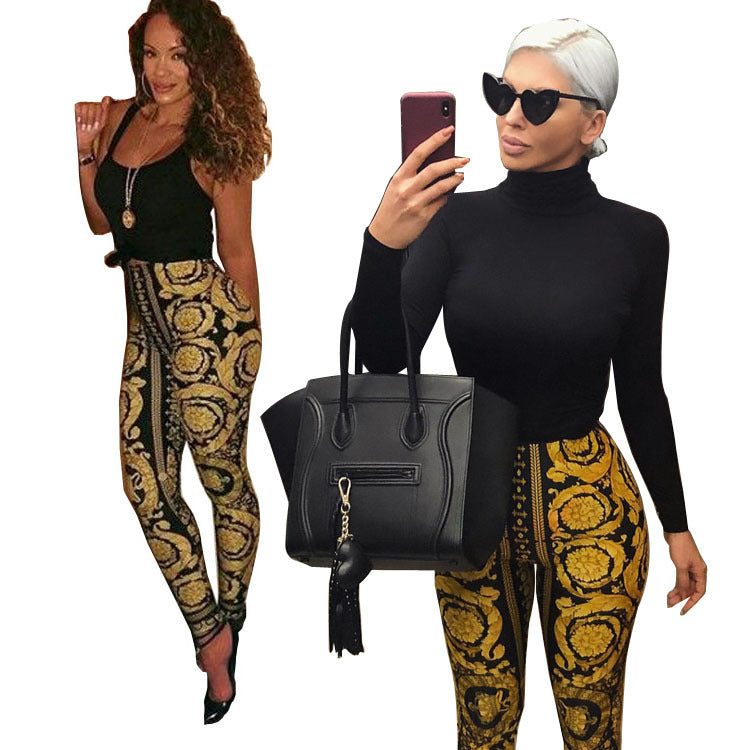 Digital Printing Stretchy Leggings for Women