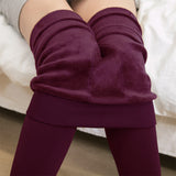 Candy Colored Velvet Warm Leggings