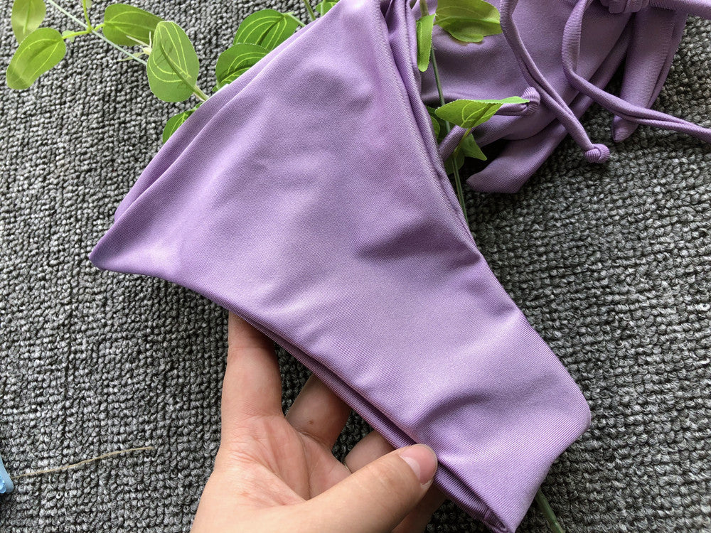 Hellvioletter, getrennter Bikini für Damen