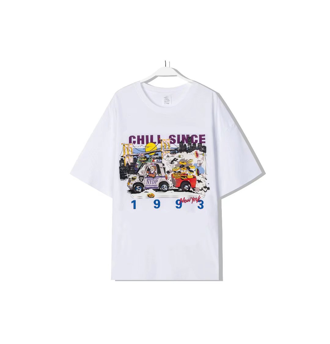 Black Graphic Print Crew Neck Short Sleeve T-Shirt for Women