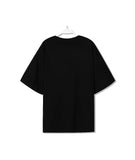 Black Graphic Print Crew Neck Short Sleeve T-Shirt for Women
