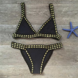 Handgehäkeltes gestricktes Bikini-Set