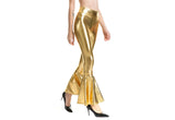 Gradient Bell Bottom Metallic Pants