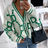 Manteau pull cardigan en tricot ample