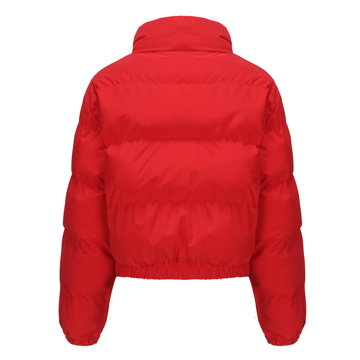 Manteau court en coton rembourré à col haut