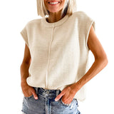 Beige Knitted Vest
