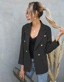 Langer Casual-Büroblazer für Damen