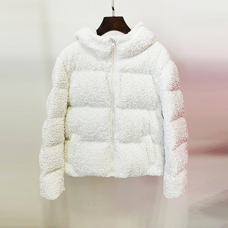 Winter Star Bling Velvet Sequined Down Jacket – Luxe & Glamorous