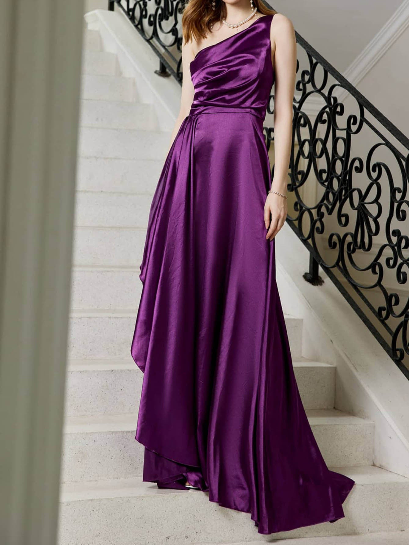 Sling Wedding Bridesmaid Cocktail Party Evening Maxi Dress