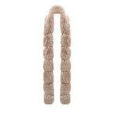 Mid-Length Padded Parka with Fur Collar