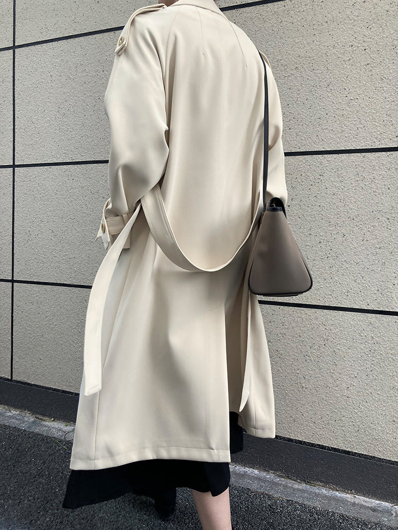 British Loose Draping Trench Coat