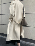 British Loose Draping Trench Coat