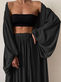 Casual Strapless Vest and Pants Set