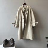 Manteau long de printemps Khaki Breeze