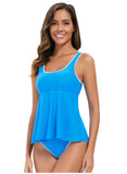 Solid Color Sexy Skirt Conservative Triangle Swimsuit