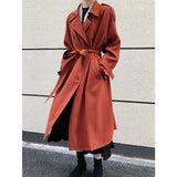 British Loose Draping Trench Coat