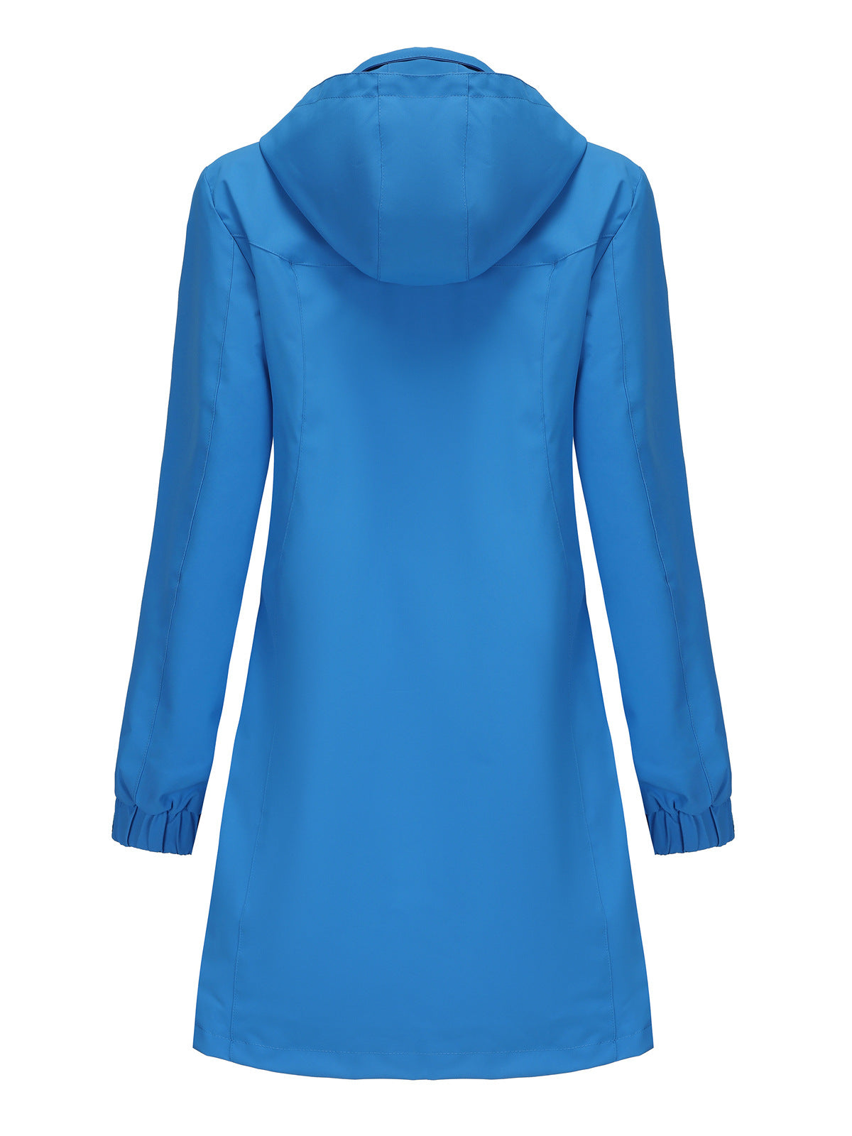 Manteau imperméable décontracté à manches longues avec chapeau